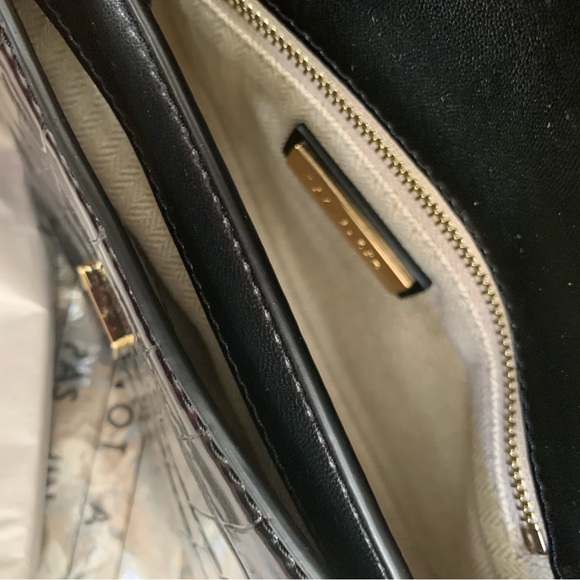 Tory Burch Black Britten Shoulder Logo Bag - Picture 7 of 8